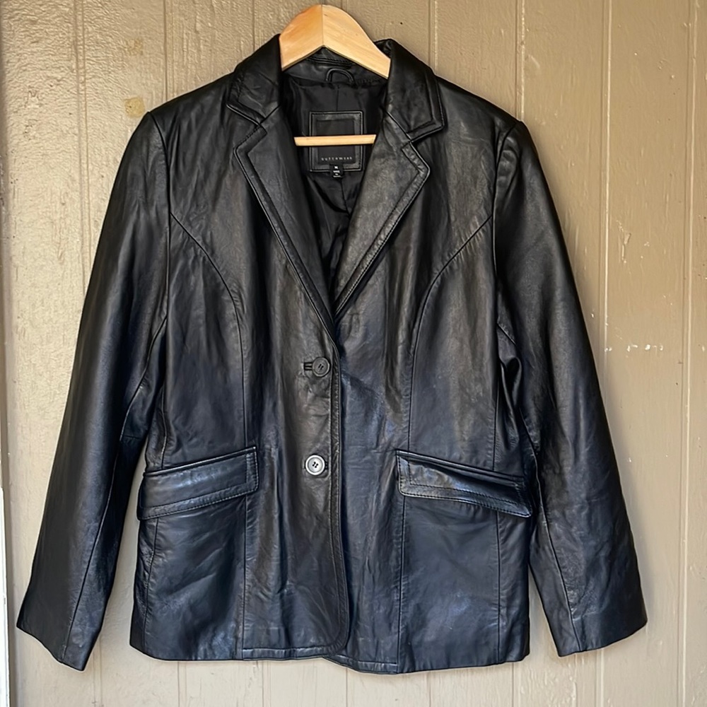 JLC New York Outerwear vintage leather blazer